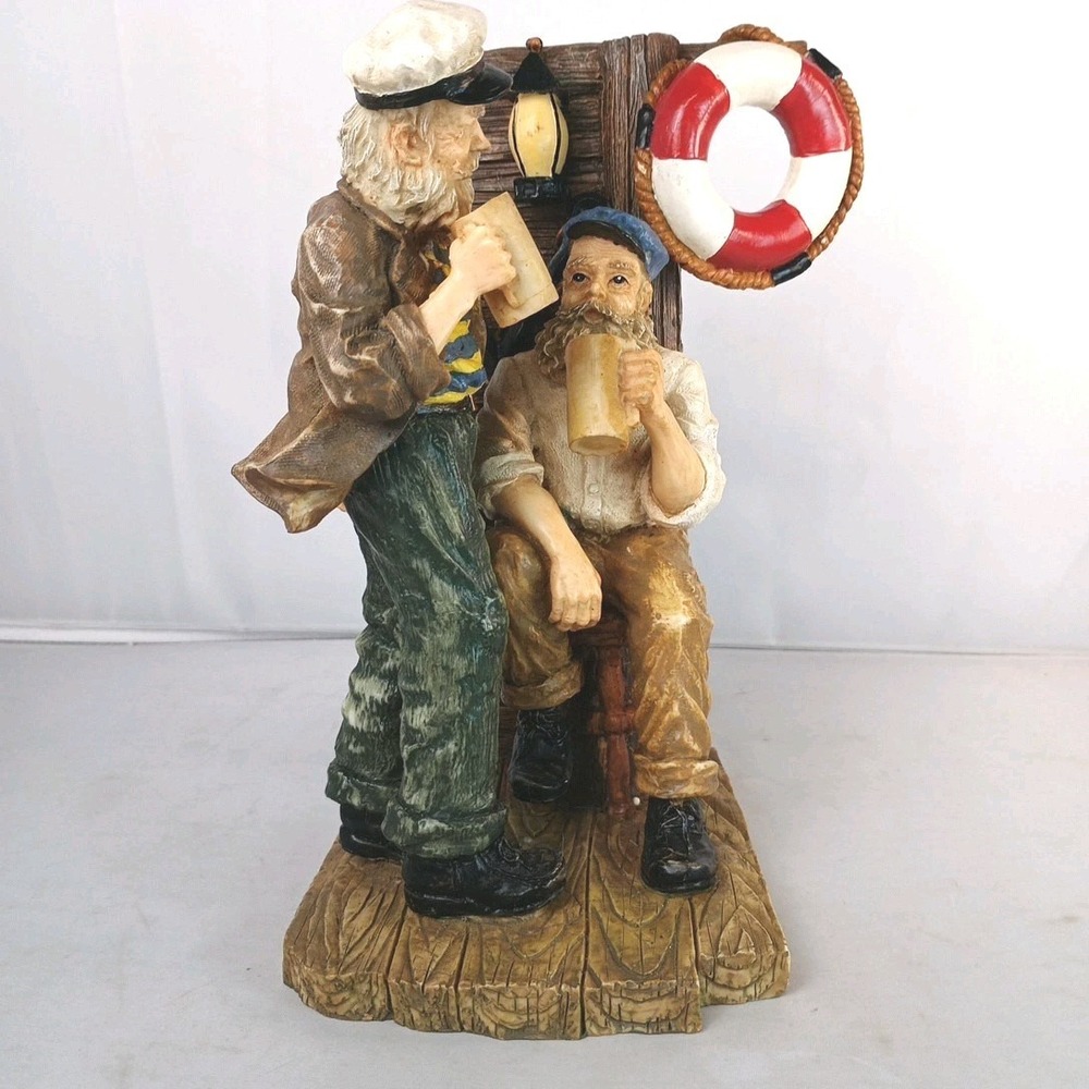 VTG Nautical Figurine Old Salts Tavern Tales Drinking Buddies Beachcombers 1995